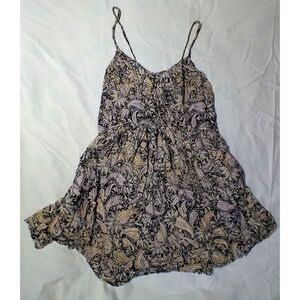 BILLABONG WOMENS MEDIUM RAYON FLORAL MINI FLOW DRESS SUNDRESS